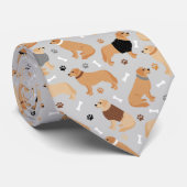 Cravate Golden Retriever Bones and Paws (Roulé)