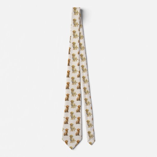 Cravate Golden Retriever Chien Motif (Devant)