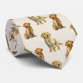 Cravate Golden Retriever Chien Motif (Roulé)