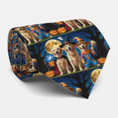 Cravate Golden Retriever Chiens Citrouille Halloween Funny (Roulé)