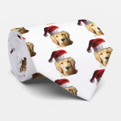 Cravate Golden Retriever de Noël (Roulé)