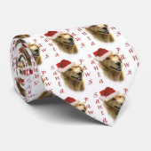Cravate Golden Retriever Père Noël Paws (Roulé)