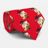 Cravate Golden retriever utilisant un casquette du père (Roulé)