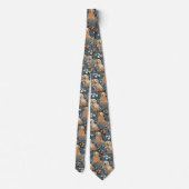 Cravate Golden Retrivers in William Morris Style Garden (Dos)