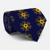 CRAVATE GOLDEN ROSE RUBY (Roulé)