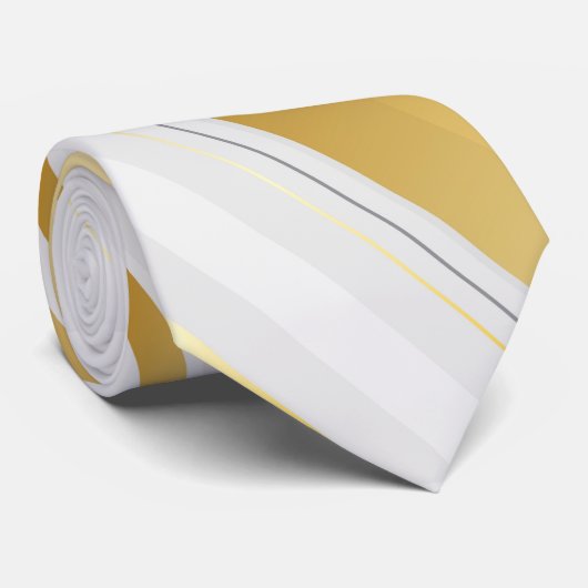 Cravate Golden Stripes (Roulé)