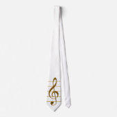 Cravate Golden Treble Clef (Devant)