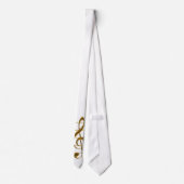 Cravate Golden Treble Clef (Dos)
