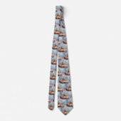 Cravate Goldendoodle Chien Noël Festif (Dos)
