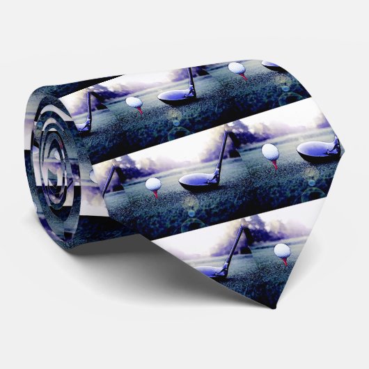 Cravate Golf Ball & Bat (Roulé)