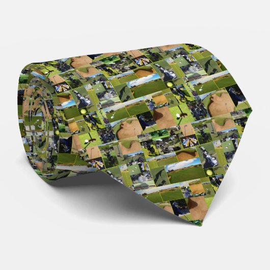 Cravate Golf Collage (Roulé)
