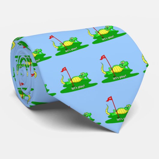 Cravate golf drôle (Roulé)