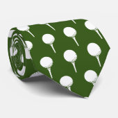 Cravate Golf Player Tee Green (Roulé)