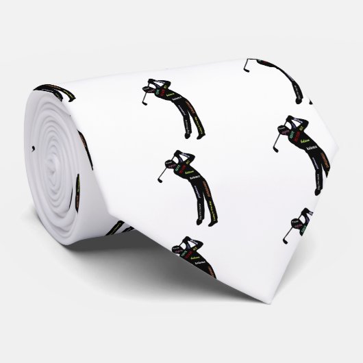 Cravate Golf, Sport, Motivation Mots (Roulé)