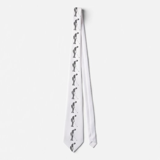Cravate GOLFEUR CODE BARRE Golf Golfing Sports Pattern Des (Devant)