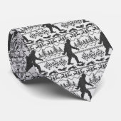 Cravate Gone Squatchin Vilain Chandail de Noël Style Knit (Roulé)