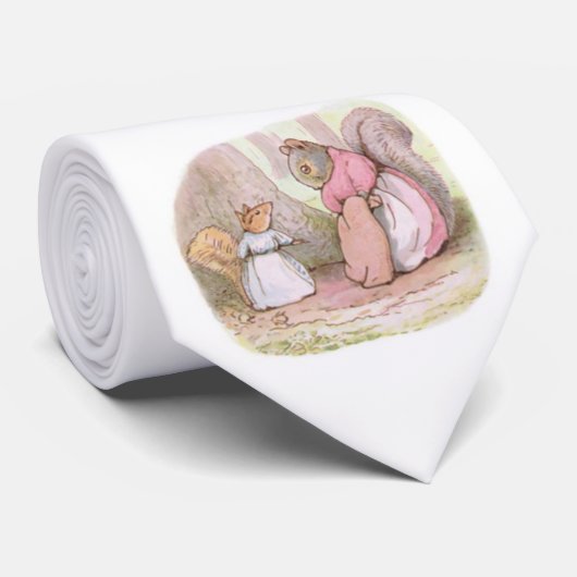 Cravate Goody et Mme Hackee (Écureuils) (Beatrix Potter) (Roulé)