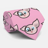 Cravate Goofy Pig souriant Thunder_Cove (Roulé)