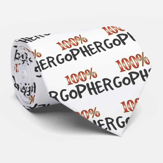 Cravate Gopher 100 pour cent (Roulé)