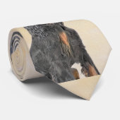 Cravate Gordon Setter Peinture - Joli art original chien (Roulé)