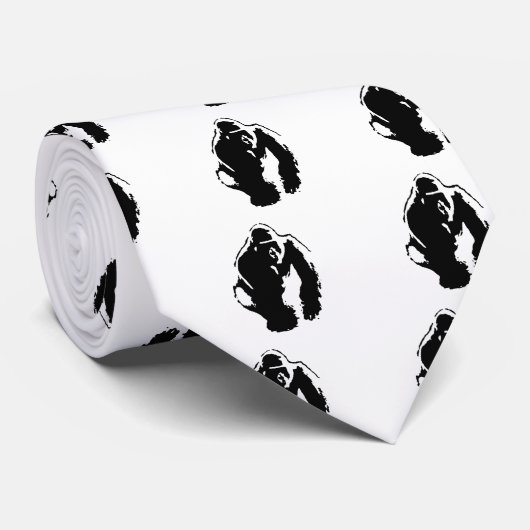 Cravate Gorilla Pop Art (Roulé)