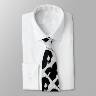 Cravate Goth Goddess Woman Portrait Iconique Mode Art