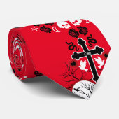 Cravate Goth Post Punk Mode (Roulé)