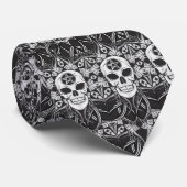 Cravate Goth Skull (Roulé)