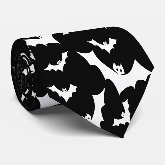 Cravate Goth Vampire Bats (Roulé)