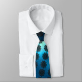 Cravate GOTHIC SUN CELTIC KNOTS Aqua Blue (Attaché)
