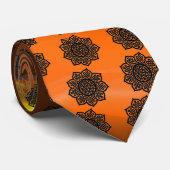 Cravate GOTHIQUE SUN CELTIC KNOT Orange Gem (Roulé)