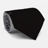 Cravate gouttes d'eau noir et blanc cool (Roulé)