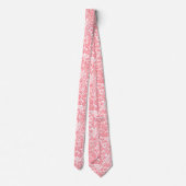 Cravate Goyave molle florale hawaïenne blanche de matin de (Dos)