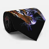 Cravate grâce d'un tigre (Roulé)