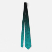 Cravate Gradient Aqua et Parties scintillant noire (Dos)