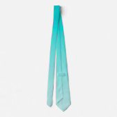 Cravate gradient aqueux turquoise (Dos)