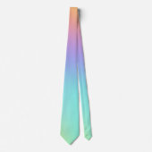 Cravate Gradient arc-en-ciel Pastel Freeform (Devant)