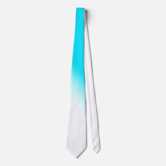 Cravate Gradient bleu au néon moderne simple d'abrégé sur (Devant)