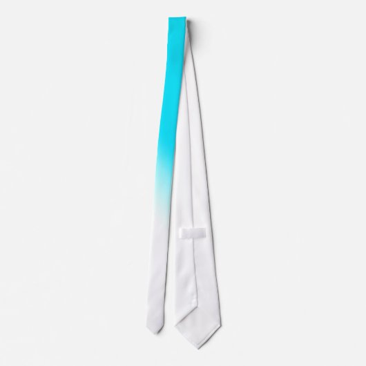 Cravate Gradient bleu au néon moderne simple d'abrégé sur (Dos)