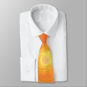 Cravate Gradient d'années '60 - jaune orange psychédélique (Attaché)