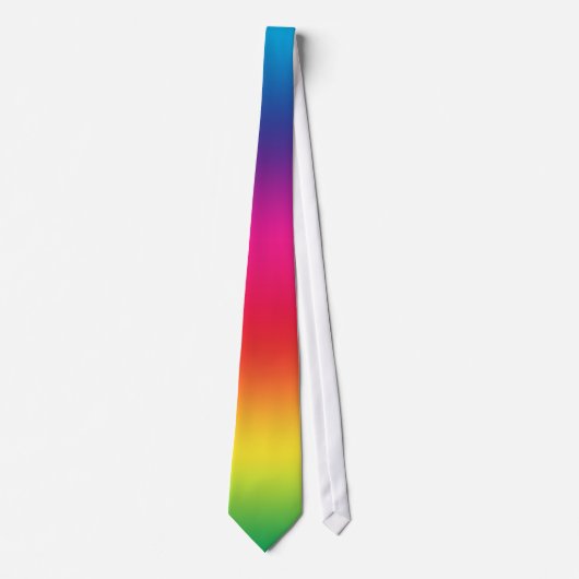Cravate Gradient d'arc-en-ciel - modèle customisé (Devant)