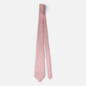 Cravate Gradient diagonal Rose Gold Blush Pink ombre (Devant)