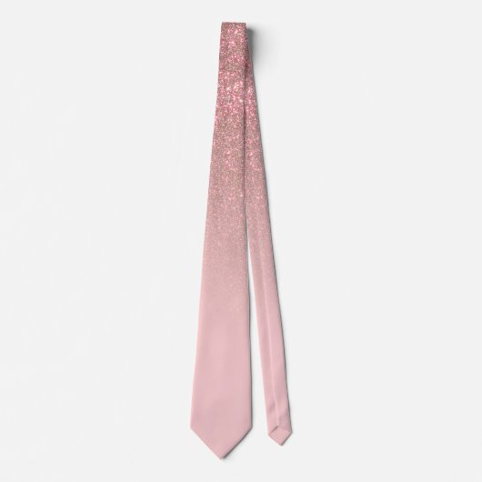 Cravate Gradient diagonal Rose Gold Blush Pink ombre (Devant)