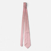 Cravate Gradient diagonal Rose Gold Blush Pink ombre (Dos)