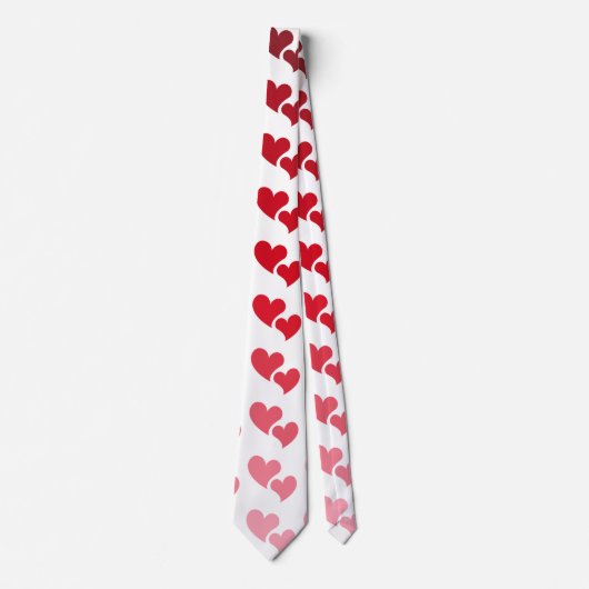 Cravate Gradient Hearts Saint-Valentin (Devant)