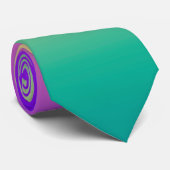 Cravate Gradient ombre green yellow pink purple soft blurr (Roulé)