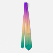 Cravate Gradient ombre green yellow pink purple soft blurr (Dos)