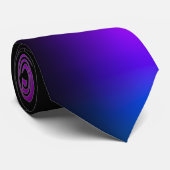 Cravate Gradient violet noir (Roulé)