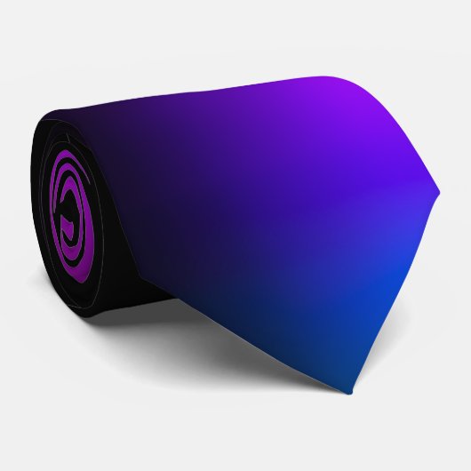 Cravate Gradient violet noir (Roulé)