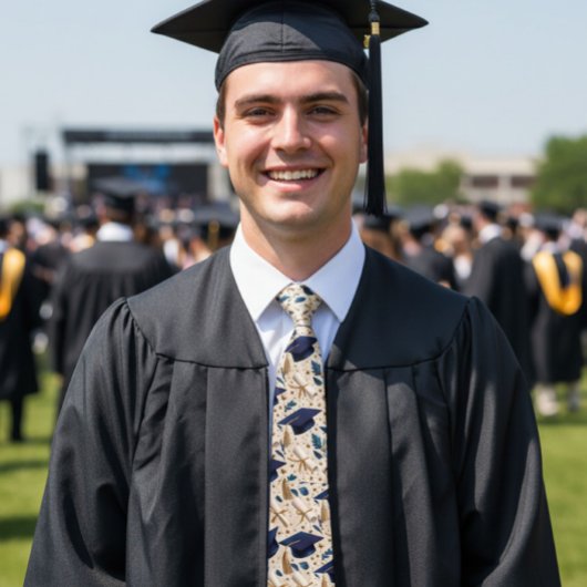 Cravate Grads Caps And Diplomas 